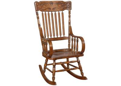 Windsor Back Rocking Chair Warm Brown,Coaster Furniture