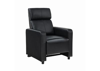 Black Toohey Home Theater Push-Back Recliner