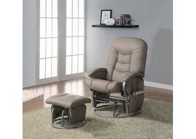 Image for Beige Glider & Ottoman