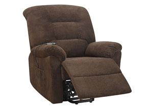 Image for Chocolate Power Lift Recliner