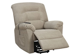 Image for Taupe Power Lift Recliner