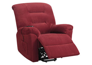 Image for Brick Red Power Lift Recliner