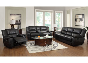 Image for Lee Black Reclining Sofa & Loveseat