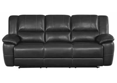 Lee Pillow Arm Motion Sofa Black,Coaster Furniture