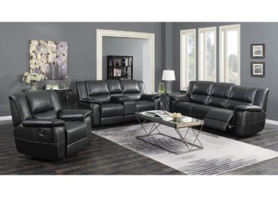 Image for Lee Black Reclining Loveseat