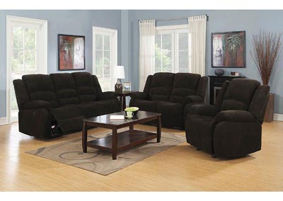 Image for Gordon Dark Brown Motion Love Seat