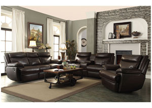 Image for Brown Reclining Sofa & Loveseat
