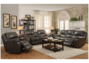 Image for Black Reclining Sofa & Loveseat