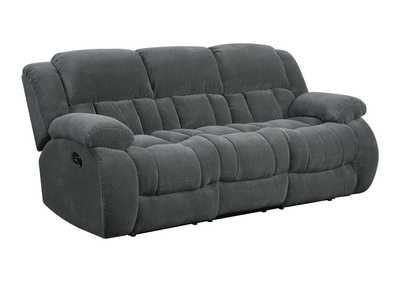 Image for Scarpa Flow Weissman Grey Reclining Sofa
