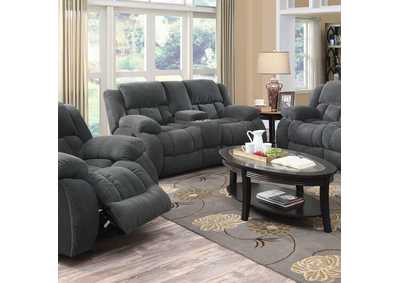 Image for Weissman Motion Loveseat with Console Charcoal