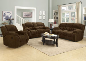 Image for Brown Reclining Sofa & Loveseat