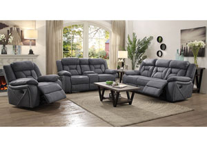 Image for Gray Motion Sofa & Motion Loveseat With Console