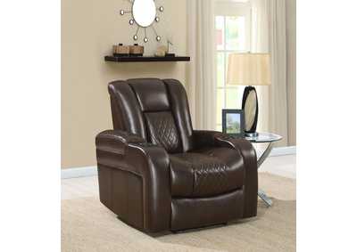 Image for Delangelo Power^2 Recliner with Cup Holders Brown