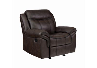 Image for Woody Brown Sawyer Transitional Brown Glider Recliner