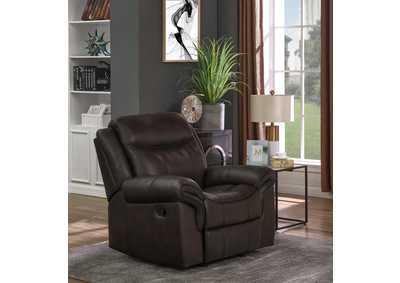 Image for Sawyer Upholstered Glider Recliner Cocoa