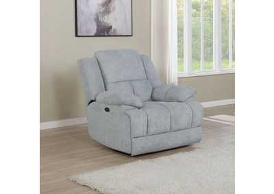 Image for Waterbury Upholstered Power Glider Recliner Grey