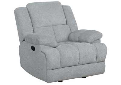 Image for Waterbury Upholstered Glider Recliner Grey