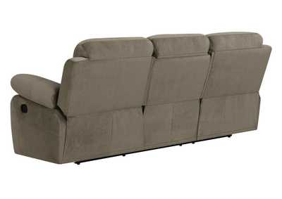 Myleene Motion Sofa with Drop-down Table Mocha,Coaster Furniture