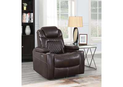 Image for Korbach Upholstered Power^2 Recliner Espresso