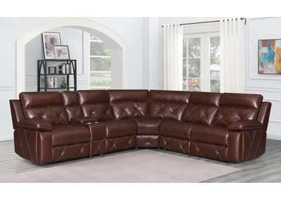 Image for Chester 6-piece Power^2 Sectional Chocolate