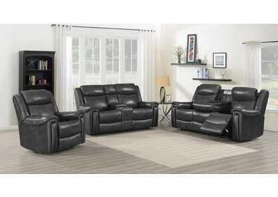Image for Shallowford 3-piece Power^2 Living Room Set Hand Rubbed Charcoal