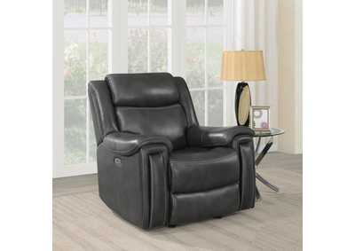 Image for Shallowford Upholstered Power^2 Glider Recliner Hand Rubbed Charcoal