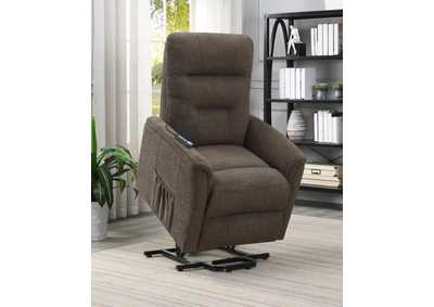 Image for Power Lift Recliner with Storage Pocket Brown