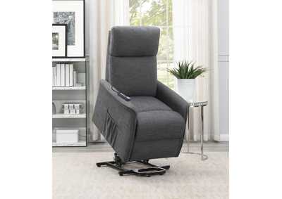 Image for Herrera Power Lift Recliner with Wired Remote Charcoal