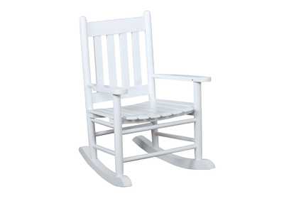 Image for Slat Back Youth Rocking Chair White