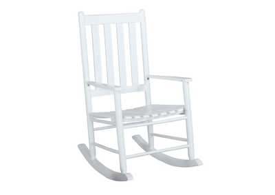 Image for Annie Slat Back Wooden Rocking Chair White