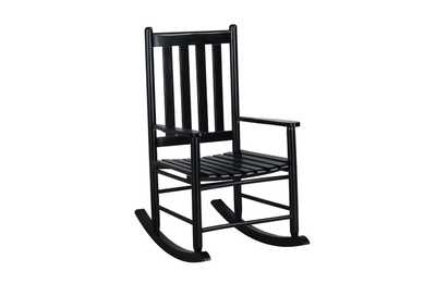 Image for Annie Slat Back Wooden Rocking Chair Black