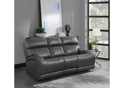 Image for Longport Upholstered Power Sofa Charcoal