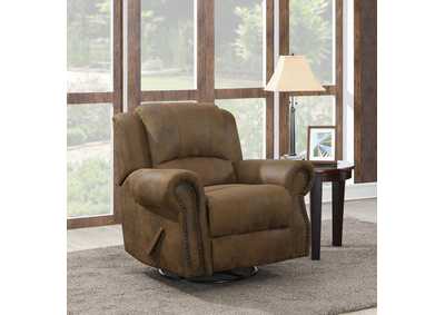 Sir Rawlinson Swivel Rocker Recliner Buckskin Brown