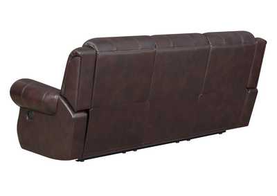 Sir Rawlinson Nailhead Trim Motion Sofa Dark Brown,Coaster Furniture
