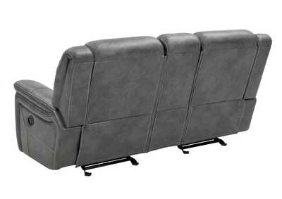 Conrad Upholstered Motion Loveseat Cool Grey,Coaster Furniture