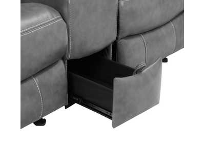 Conrad Upholstered Motion Loveseat Cool Grey,Coaster Furniture