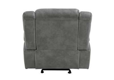 Conrad Upholstered Motion Glider Recliner Grey,Coaster Furniture