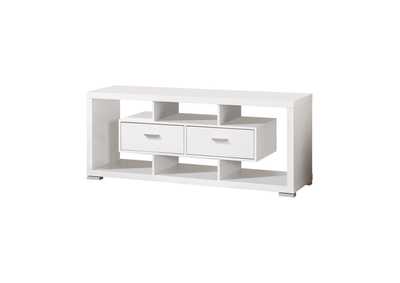 Image for 2-drawer Rectangular TV Console White