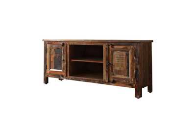 Genesis 2-door TV Console Reclaimed Wood