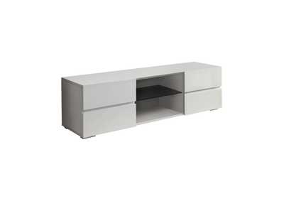 Image for Galvin 4-Drawer Tv Console Glossy White
