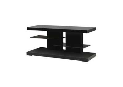 Image for Contemporary Glossy Black TV Console
