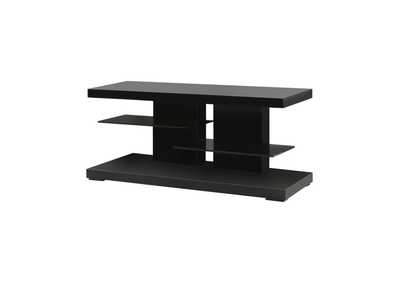 Image for Matteo 2-Shelf Tv Console Glossy Black