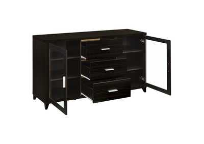Lewes 2-door TV Stand with Adjustable Shelves Cappuccino,Coaster Furniture