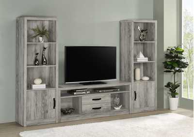 Image for Burke 3-piece Entertainment Center Grey Driftwood