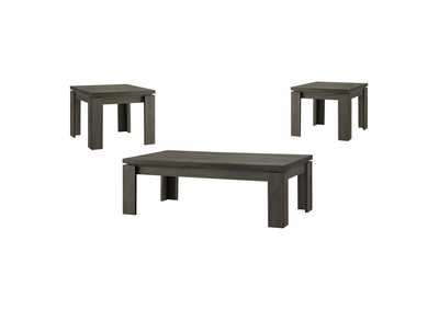 Cain 3-piece Occasional Table Set Weathered Grey,Coaster Furniture