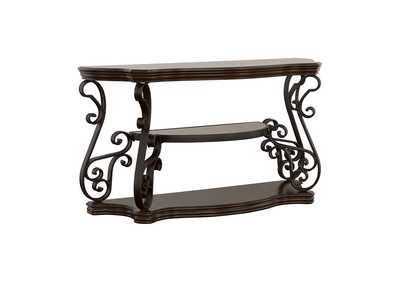 Image for Laney Sofa Table Deep Merlot and Clear