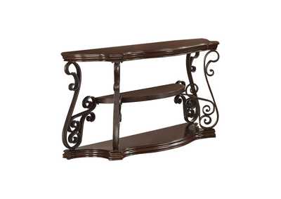 Image for Laney Sofa Table Deep Merlot And Clear