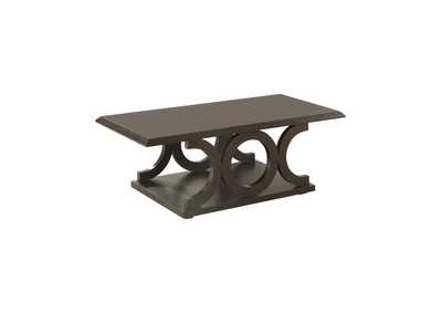 Shelly C-Shaped Base Coffee Table Cappuccino
