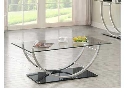 Danville U-shaped Coffee Table Chrome