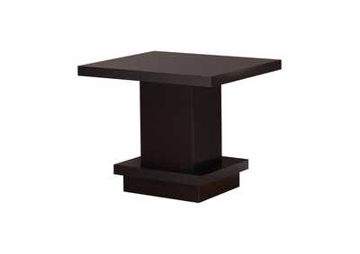 Image for Cappuccino Cappuccino Wood Top Side Table